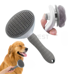 Pet hair brush grey