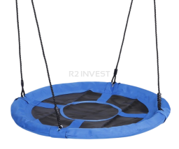 Swing for kids 100x100cm blue-black