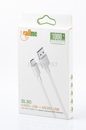 Kabel Callme USB BL90 micro biały