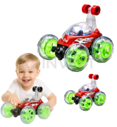 Remote-controlled stunt car red