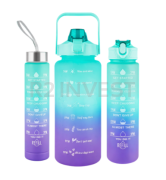 Bottle set 2000ml+900ml+300ml blue purple