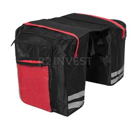 Bicycle bag black-red