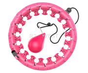 Hula hoop with massage ball pink 24pcs/set